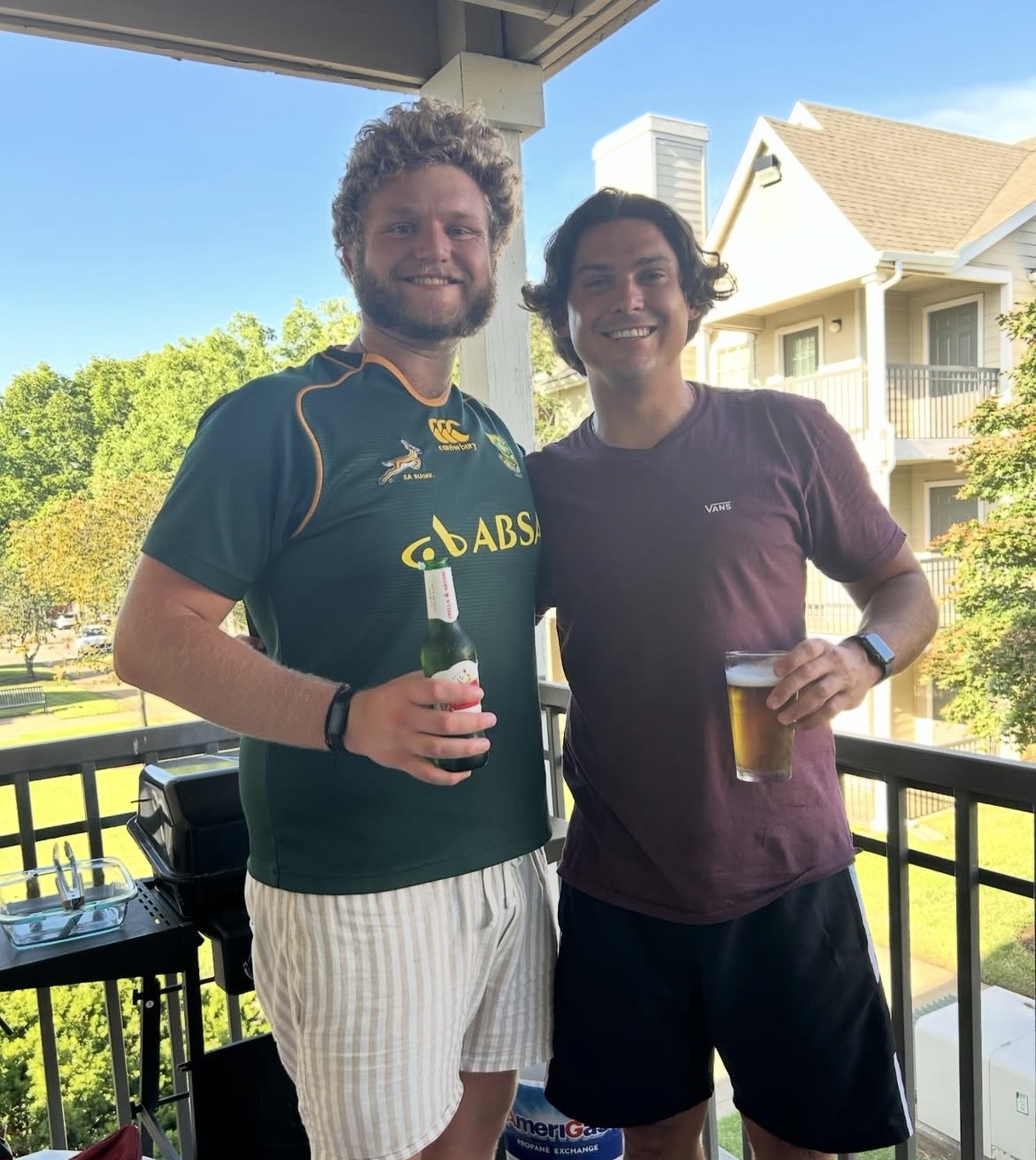 Adriaan and Pierre on assignment.