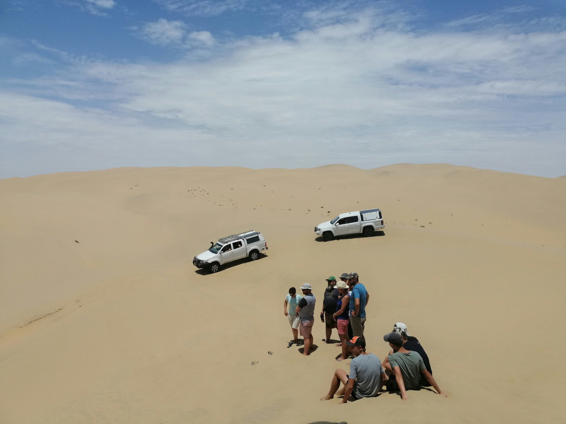 Dunes meeting the Atlantic at Walvis Bay